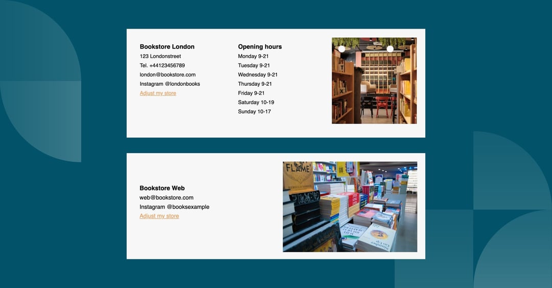 Personalised store email module examples